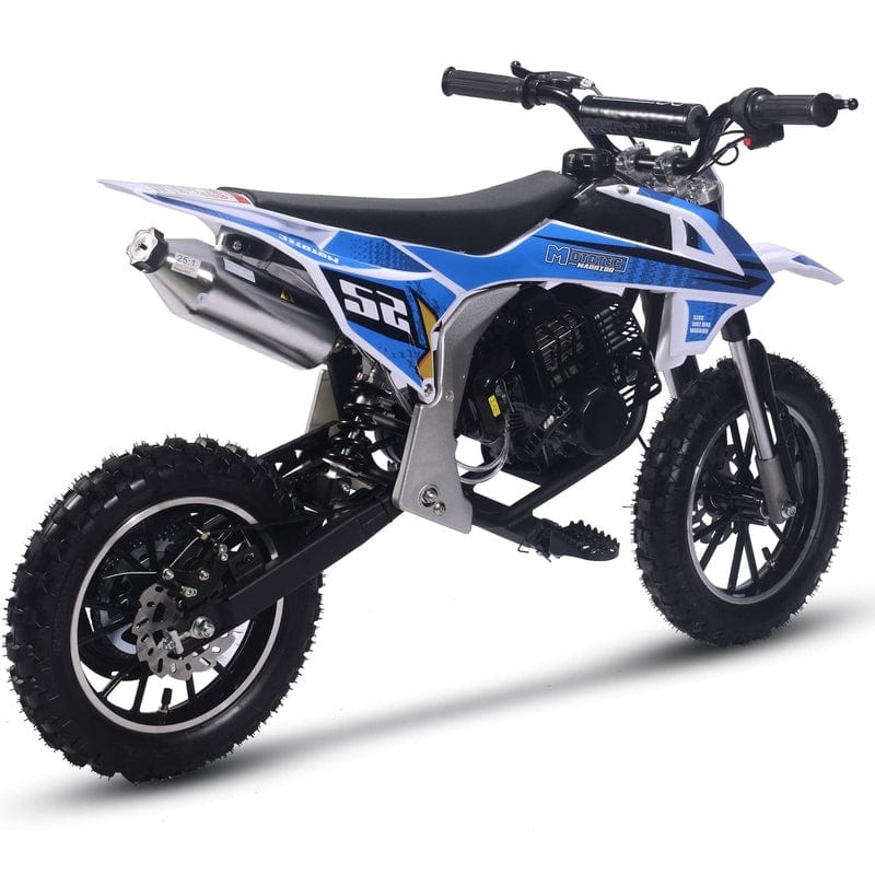MotoTec Warrior 52cc 2-Stroke Kids Gas Dirt Bike Gas Dirt Bikes MotoTec
