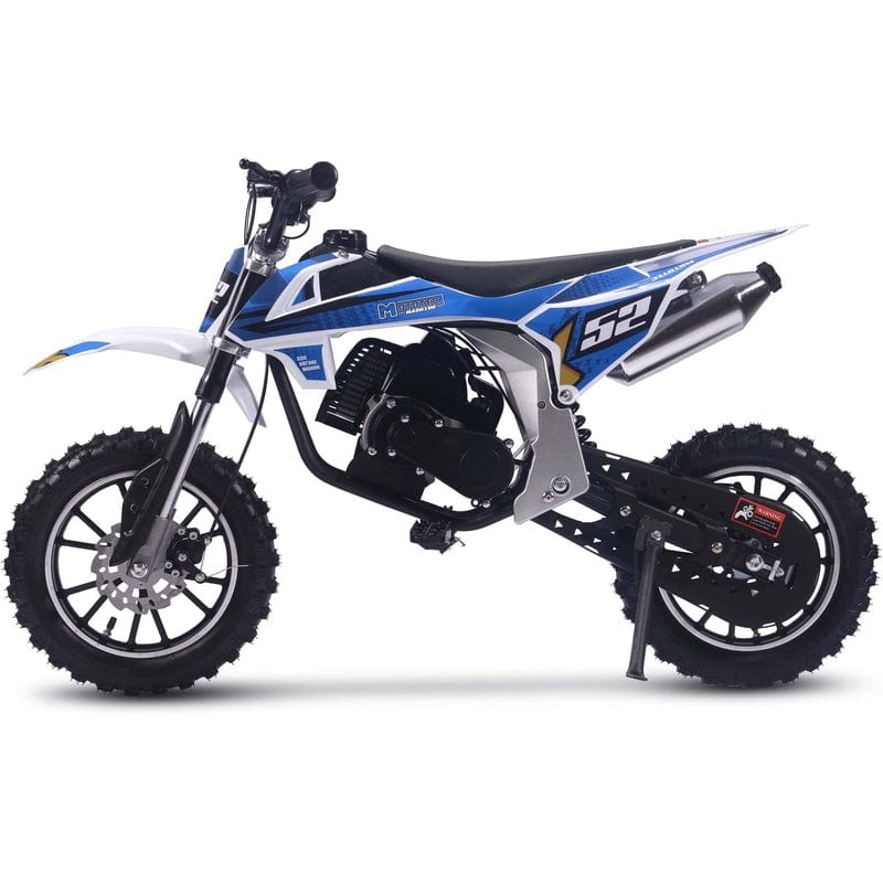 MotoTec Warrior 52cc 2-Stroke Kids Gas Dirt Bike Gas Dirt Bikes MotoTec