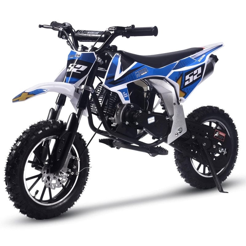 MotoTec Warrior 52cc 2-Stroke Kids Gas Dirt Bike Gas Dirt Bikes MotoTec