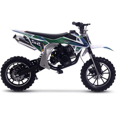 MotoTec Warrior 52cc 2-Stroke Kids Gas Dirt Bike Gas Dirt Bikes MotoTec
