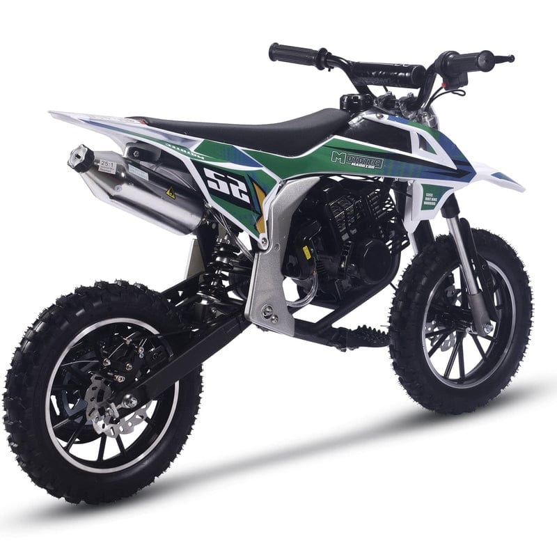 MotoTec Warrior 52cc 2-Stroke Kids Gas Dirt Bike Gas Dirt Bikes MotoTec
