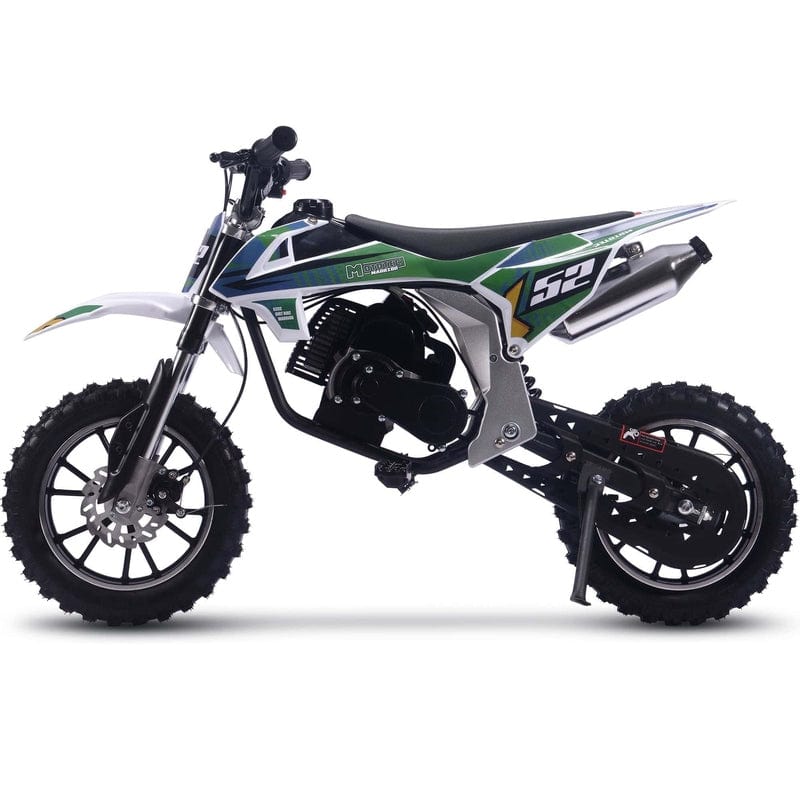 MotoTec Warrior 52cc 2-Stroke Kids Gas Dirt Bike Gas Dirt Bikes MotoTec