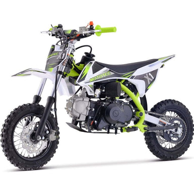 MotoTec X1 110cc 4-Stroke Gas Dirt Bike Green Gas Dirt Bikes MotoTec
