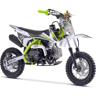MotoTec X1 110cc 4-Stroke Gas Dirt Bike Green Gas Dirt Bikes MotoTec
