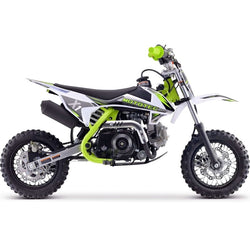 MotoTec X1 110cc 4-Stroke Gas Dirt Bike Green Gas Dirt Bikes MotoTec