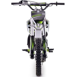 MotoTec X2 110cc 4-Stroke Gas Dirt Bike Green Gas Dirt Bikes MotoTec