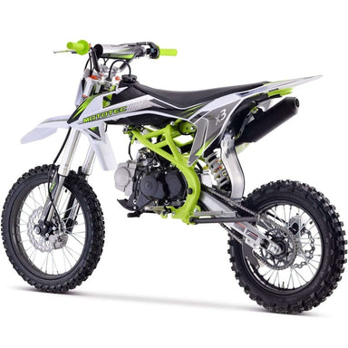 MotoTec X3 125cc 4-Stroke Gas Dirt Bike Green Gas Dirt Bikes MotoTec