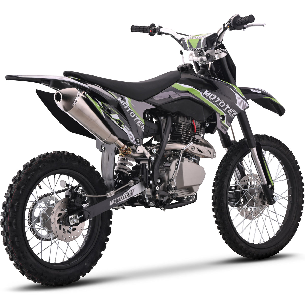 MotoTec X4 150cc 4-Stroke Gas Dirt Bike Black