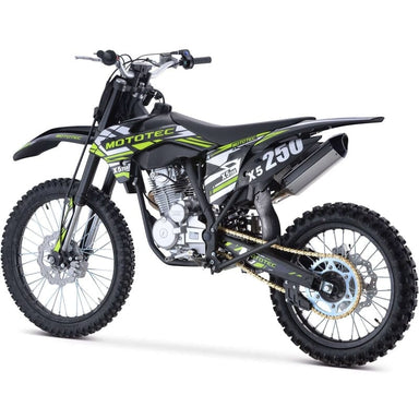 MotoTec X5 250cc 4-Stroke Gas Dirt Bike Black Gas Dirt Bikes MotoTec