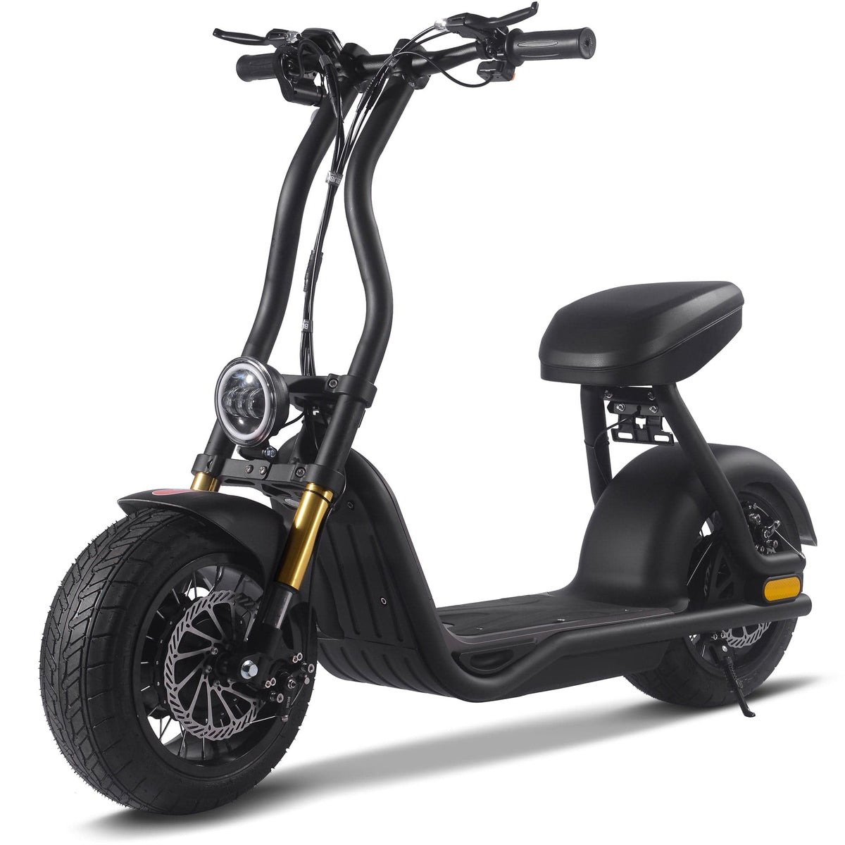 MotoTec Diablo 48v 1000w Lithium Electric Scooter White Electric Scooters MotoTec
