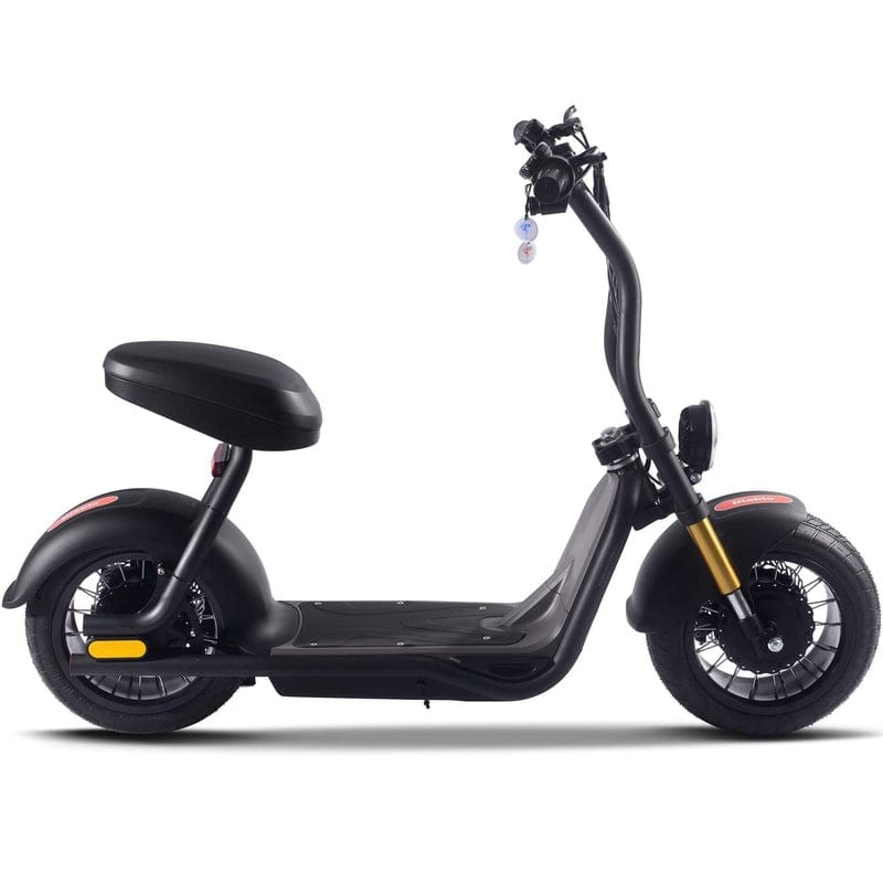 MotoTec Diablo 48v 1000w Lithium Electric Scooter Black Electric Scooters MotoTec
