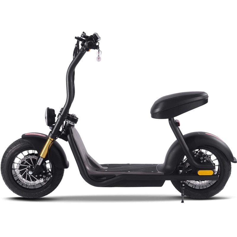 MotoTec Diablo 48v 1000w Lithium Electric Scooter Black Electric Scooters MotoTec