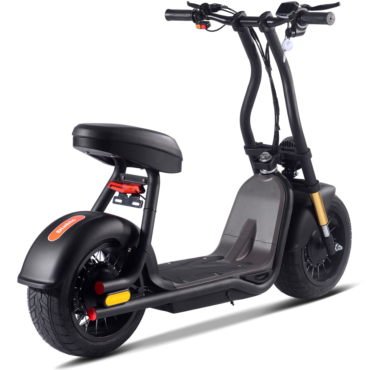 MotoTec Diablo 48v 1000w Lithium Electric Scooter White