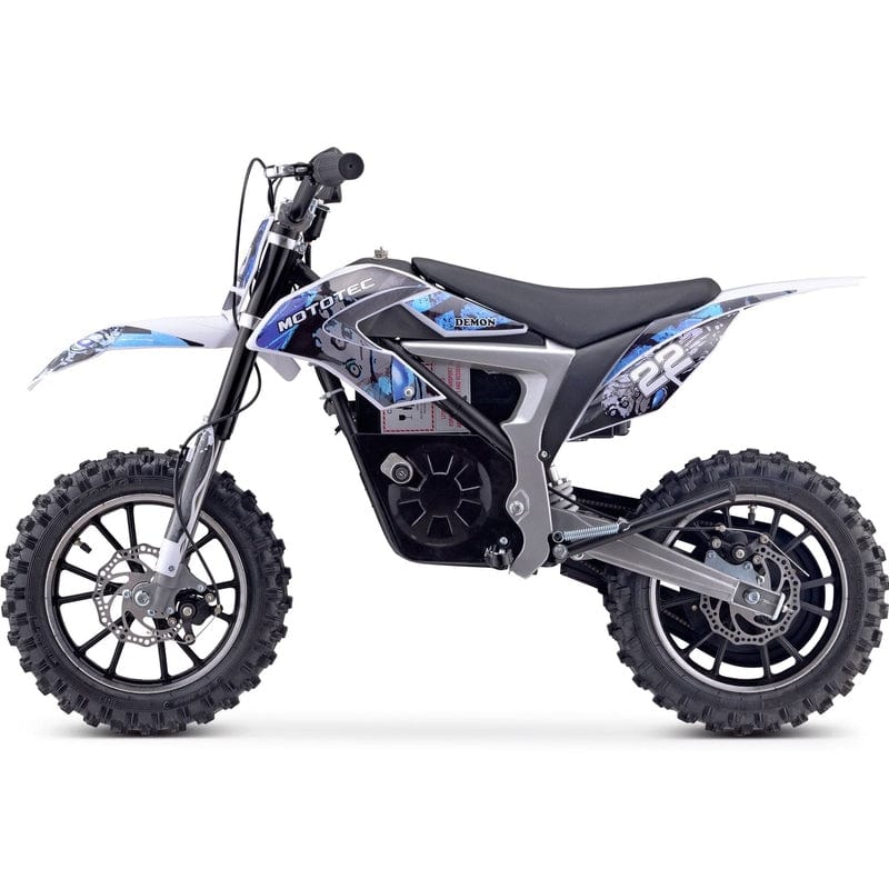 MotoTec 36v 500w Demon Electric Dirt Bike Lithium Electric Dirt Bike MotoTec