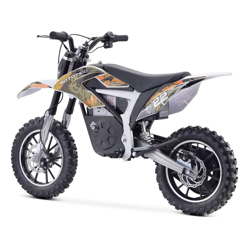 MotoTec 36v 500w Demon Electric Dirt Bike Lithium Electric Dirt Bike MotoTec