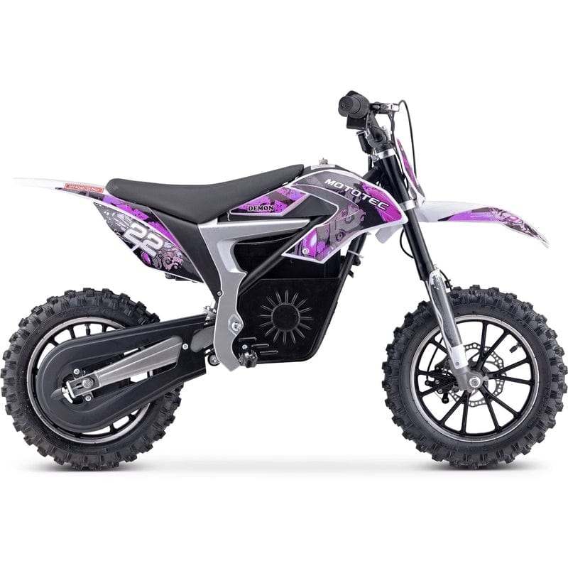 MotoTec 36v 500w Demon Electric Dirt Bike Lithium Electric Dirt Bike MotoTec