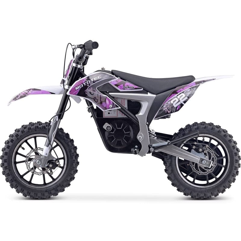MotoTec 36v 500w Demon Electric Dirt Bike Lithium Electric Dirt Bike MotoTec