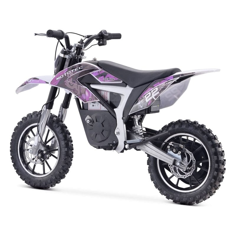 MotoTec 36v 500w Demon Electric Dirt Bike Lithium Electric Dirt Bike MotoTec