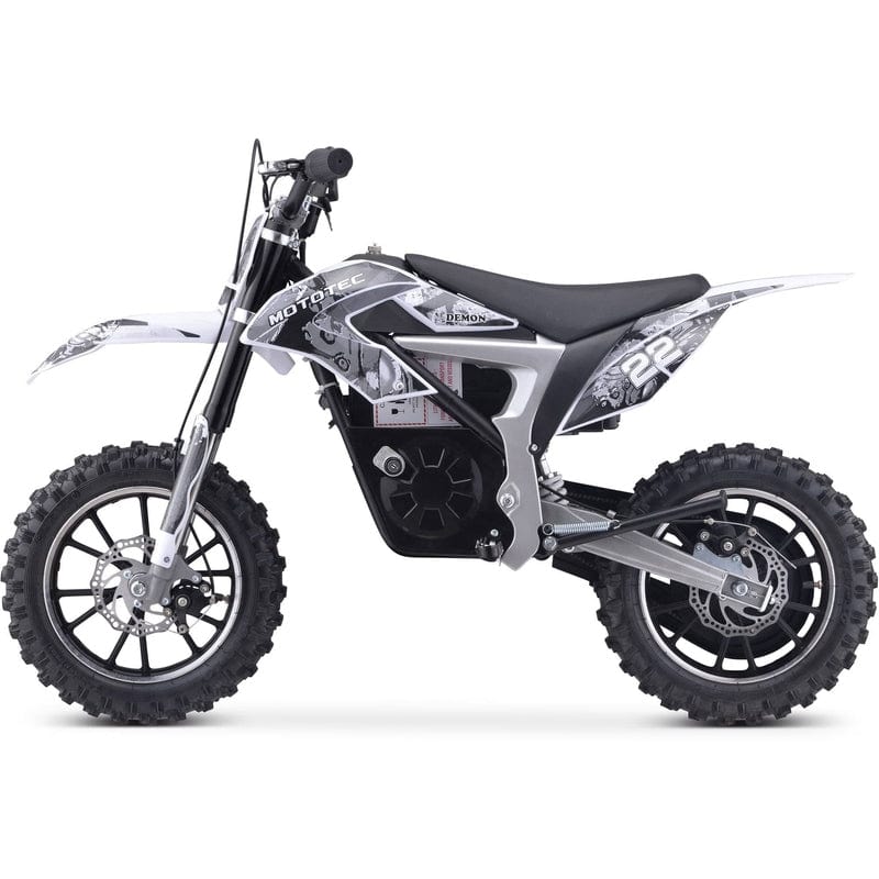 MotoTec 36v 500w Demon Electric Dirt Bike Lithium Electric Dirt Bike MotoTec