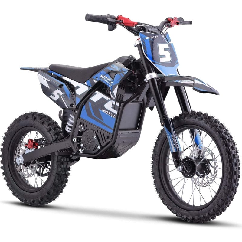 MotoTec 60v 2000w Pro Electric Dirt Bike Lithium (Pre-order: Ships Early July) Electric Dirt Bike MotoTec Blue