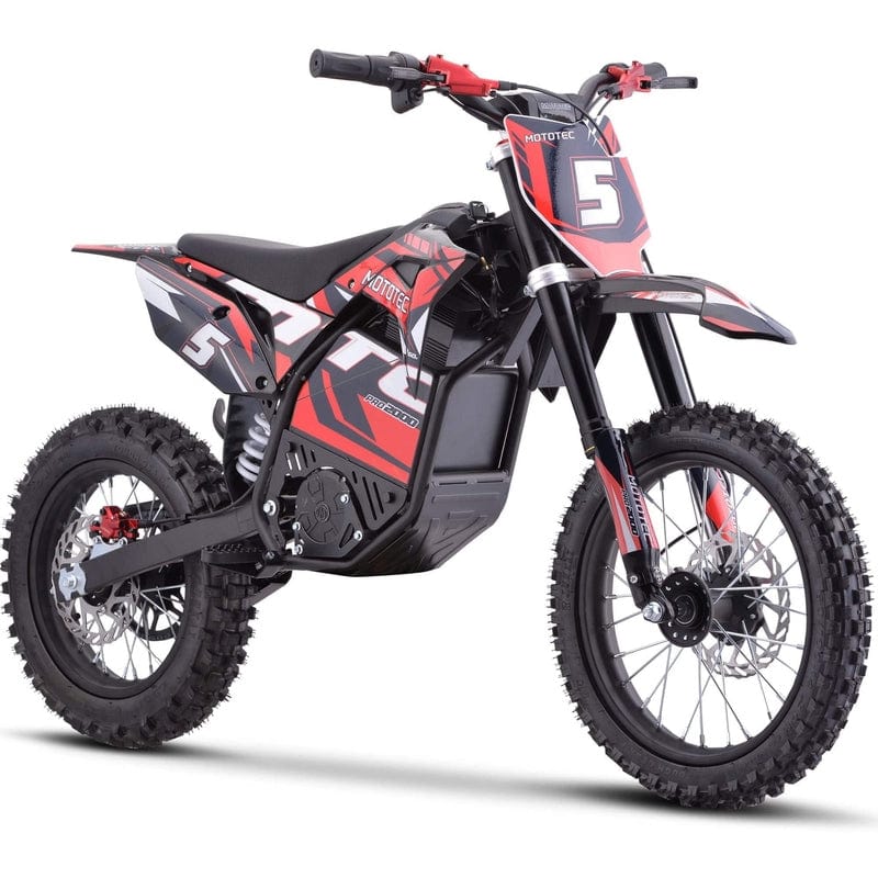 MotoTec 60v 2000w Pro Electric Dirt Bike Lithium (Pre-order: Ships Early July) Electric Dirt Bike MotoTec Red