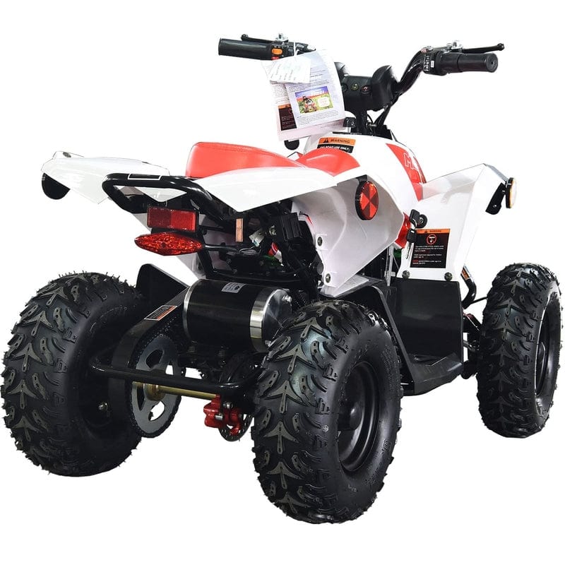 White and red MT-E-Bully 36v 1000w electric ATV