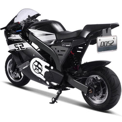 MotoTec 1000w 48v Electric Superbike Black Electric Pocket Bikes MotoTec