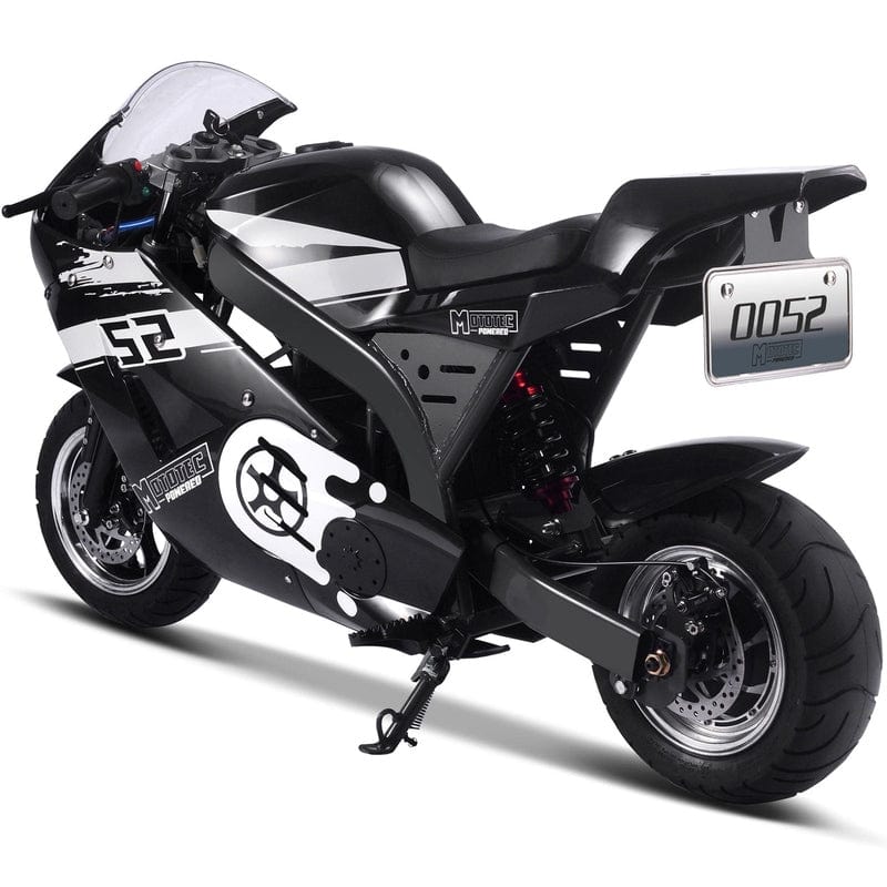MotoTec 1000w 48v Electric Superbike Black Electric Pocket Bikes MotoTec