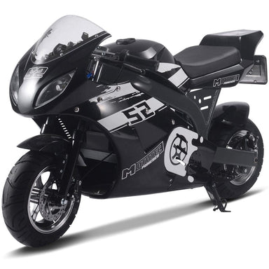 MotoTec 1000w 48v Electric Superbike Black Electric Pocket Bikes MotoTec