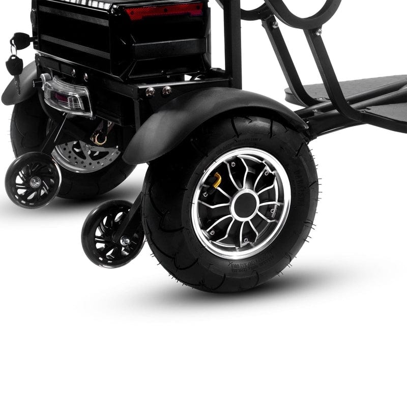MotoTec Folding Mobility Electric Trike 48v 1000w Dual Motor Lithium Black Electric Trikes / Mobility MotoTec
