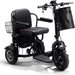 MotoTec Folding Mobility Electric Trike 48v 1000w Dual Motor Lithium Black Electric Trikes / Mobility MotoTec