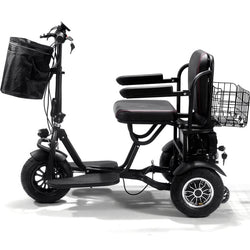 MotoTec Folding Mobility Electric Trike 48v 1000w Dual Motor Lithium Black Electric Trikes / Mobility MotoTec