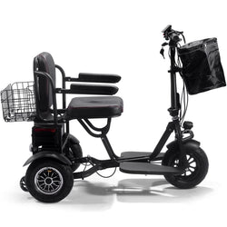 MotoTec Folding Mobility Electric Trike 48v 1000w Dual Motor Lithium Black Electric Trikes / Mobility MotoTec