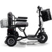MotoTec Folding Mobility Electric Trike 48v 1000w Dual Motor Lithium Black Electric Trikes / Mobility MotoTec