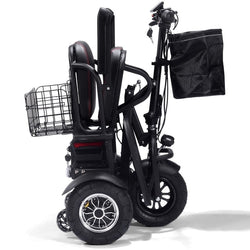 MotoTec Folding Mobility Electric Trike 48v 1000w Dual Motor Lithium Black Electric Trikes / Mobility MotoTec