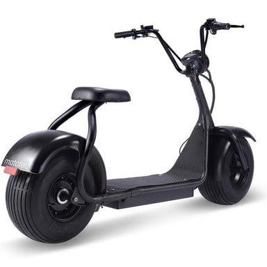 MotoTec Fat Tire 60v 18ah 2000w Lithium Electric Scooter Black Electric Scooters MotoTec