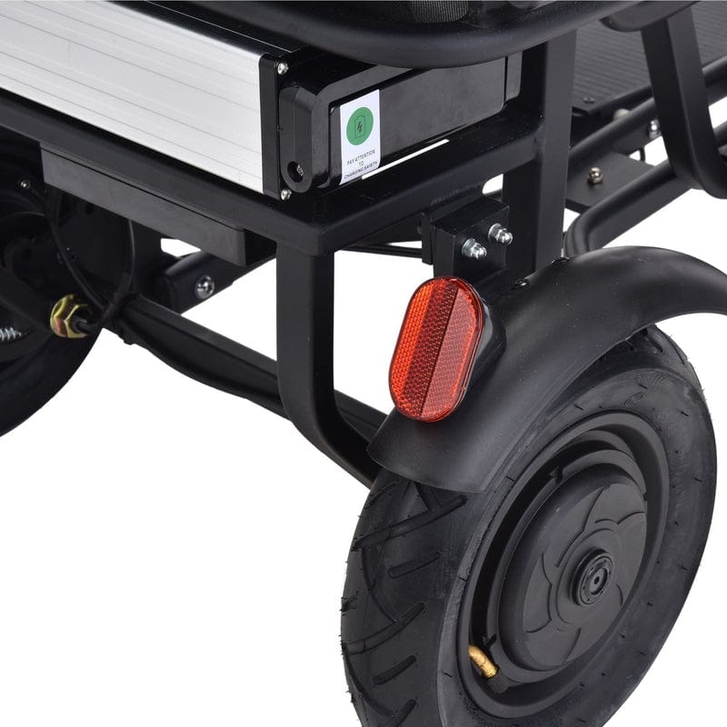 MotoTec Folding Mobility Electric Trike 48v 700w Dual Motor Lithium Black Electric Trikes / Mobility MotoTec