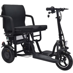 MotoTec Folding Mobility Electric Trike 48v 700w Dual Motor Lithium Black Electric Trikes / Mobility MotoTec