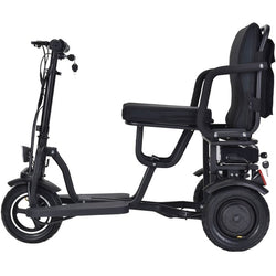 MotoTec Folding Mobility Electric Trike 48v 700w Dual Motor Lithium Black Electric Trikes / Mobility MotoTec