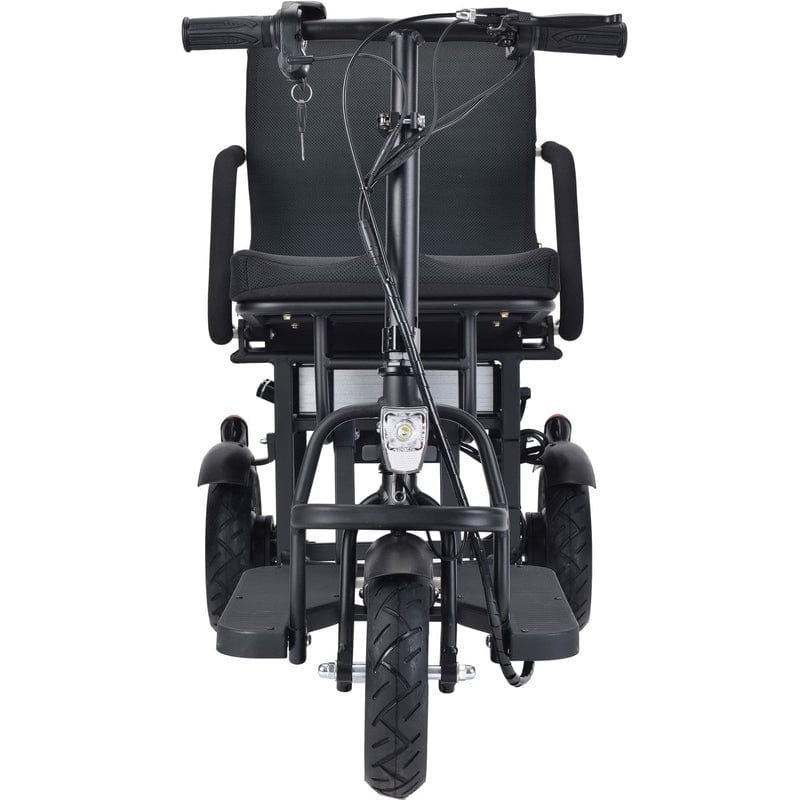MotoTec Folding Mobility Electric Trike 48v 700w Dual Motor Lithium Black Electric Trikes / Mobility MotoTec