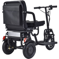 MotoTec Folding Mobility Electric Trike 48v 700w Dual Motor Lithium Black Electric Trikes / Mobility MotoTec