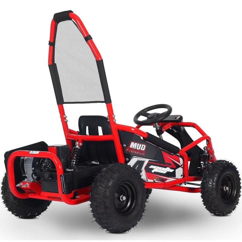 MotoTec Mud Monster Kids Electric 48v 1000w Go Kart Full Suspension Electric Go Karts MotoTec