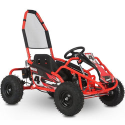 MotoTec Mud Monster Kids Gas Powered 98cc Go Kart Full Suspension Green Gas Go Karts MotoTec