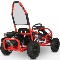 MotoTec Mud Monster Kids Gas Powered 98cc Go Kart Full Suspension Green Gas Go Karts MotoTec