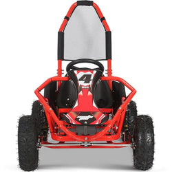 MotoTec Mud Monster Kids Gas Powered 98cc Go Kart Full Suspension Green Gas Go Karts MotoTec