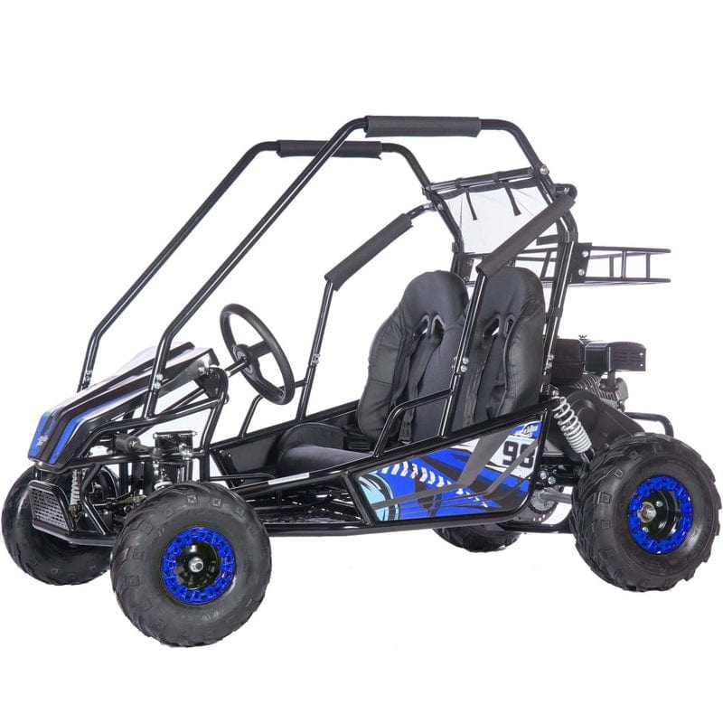 MotoTec Mud Monster XL 212cc 2 Seat Go Kart Full Suspension Gas Go Karts MotoTec Blue No ($0.00) No Assembly - Ships in factory box