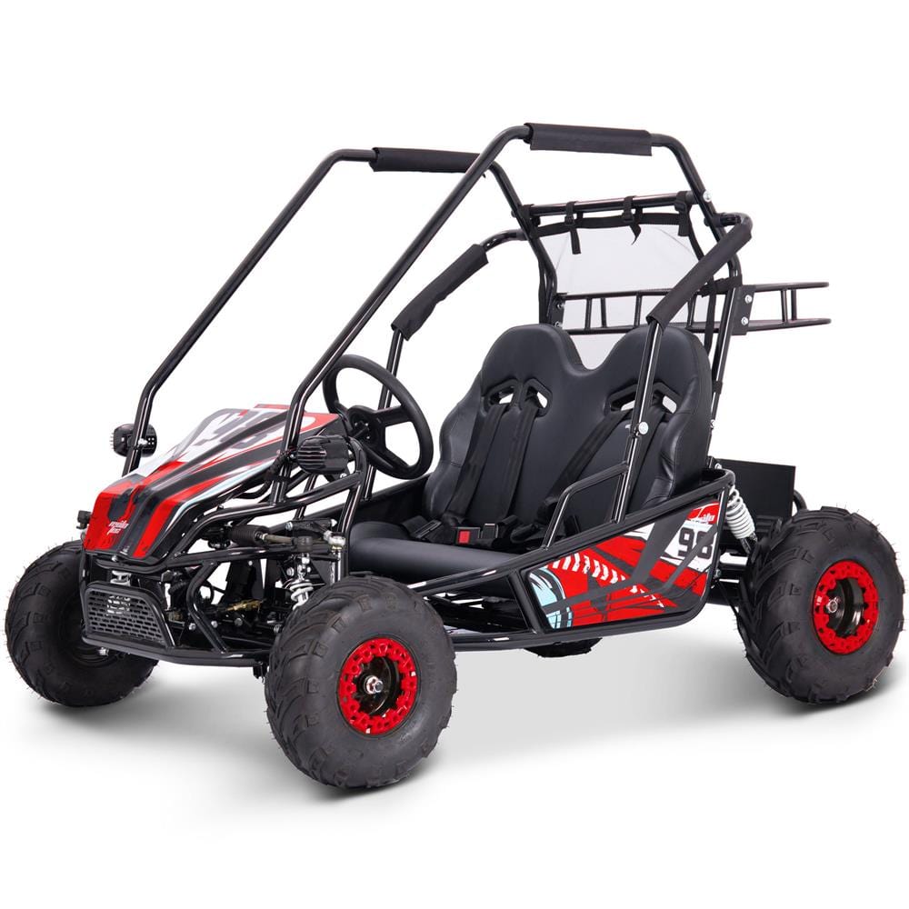 MotoTec Mud Monster XL 60v 2000w Electric Go Kart Full Suspension Electric Go Kart MotoTec Red No ($0.00) No Assembly - ships in factory box