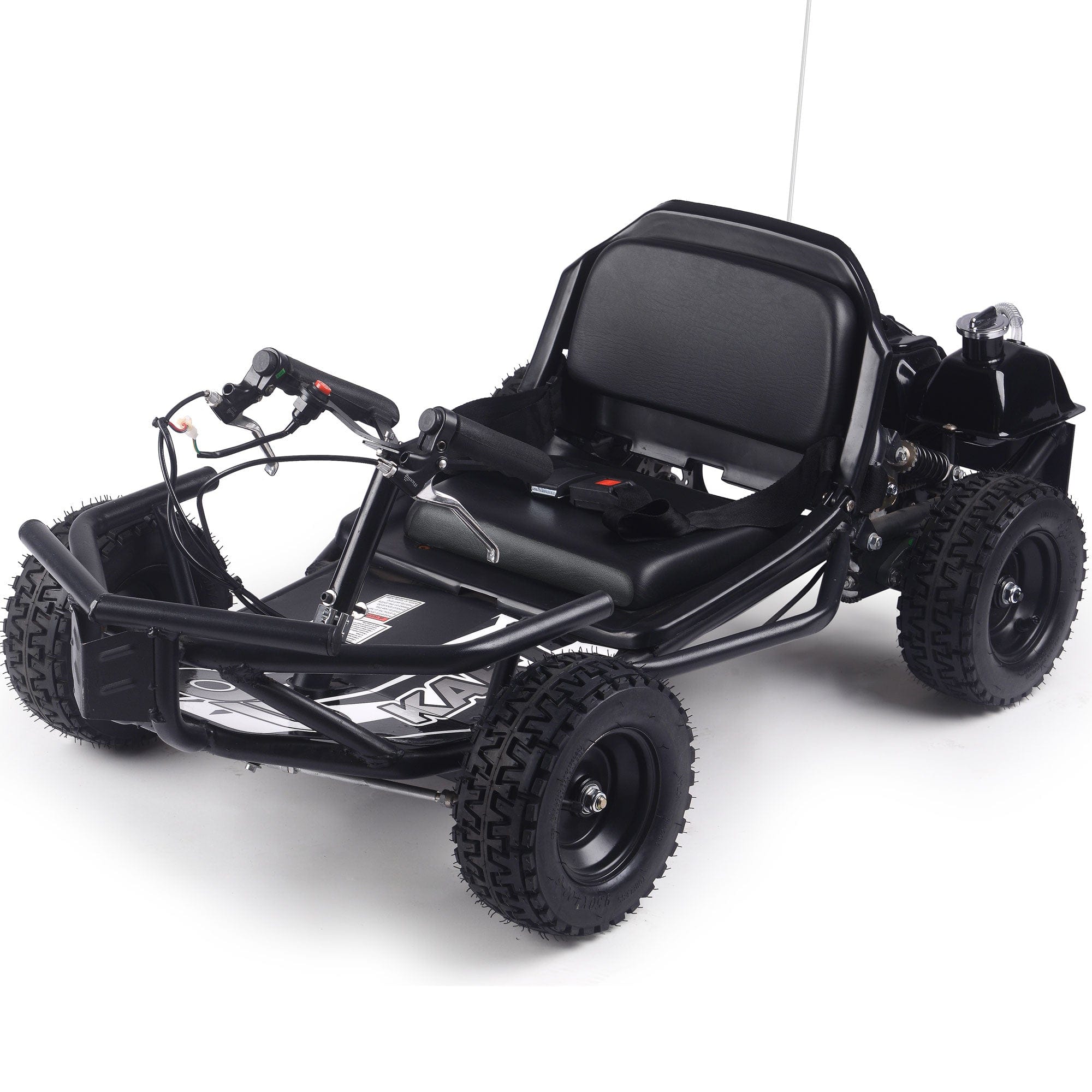 MotoTec Sandman Kids Gas Powered 52cc Go Kart Gas Go Karts MotoTec Black