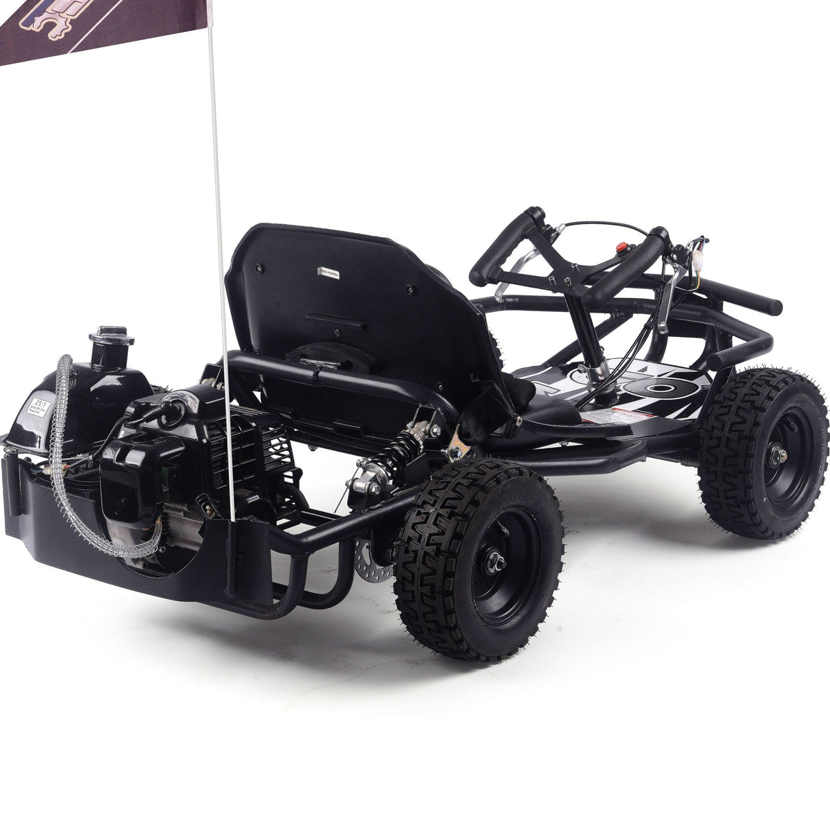 MotoTec Sandman Kids Gas Powered 52cc Go Kart Gas Go Karts MotoTec