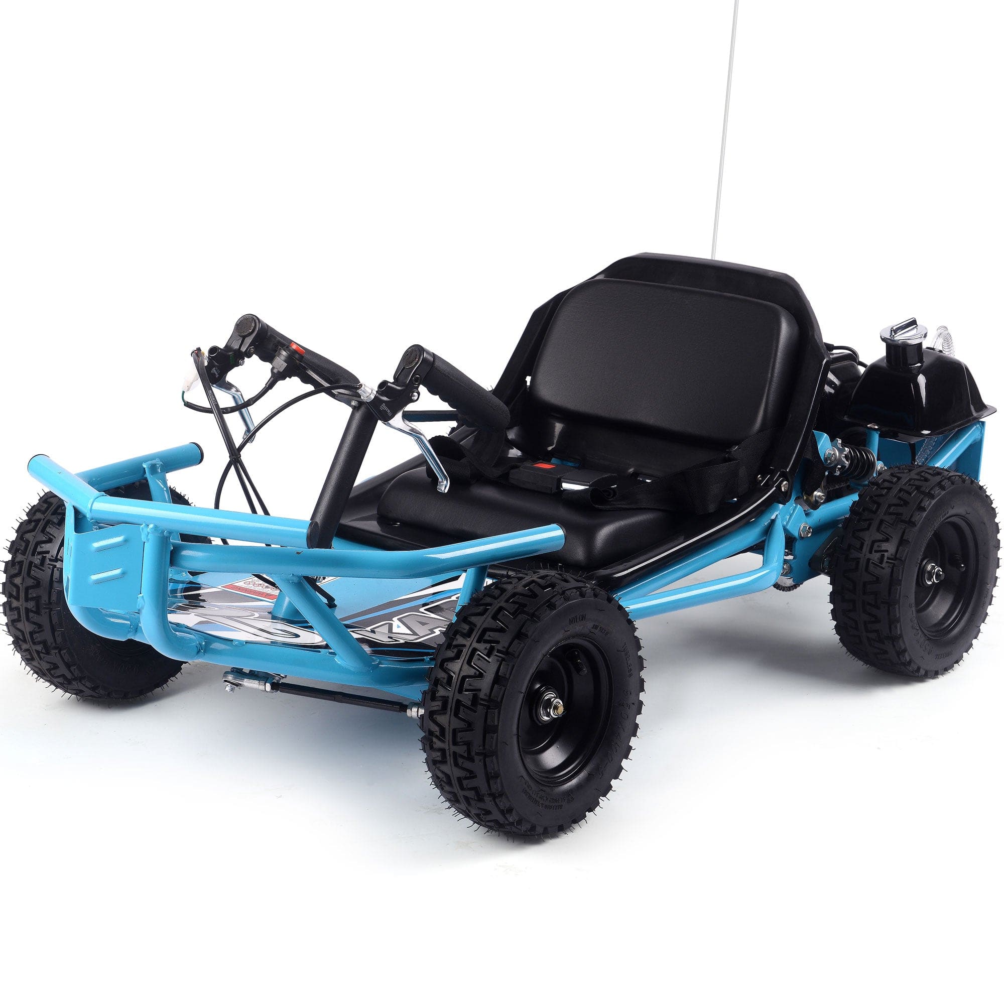 MotoTec Sandman Kids Gas Powered 52cc Go Kart Gas Go Karts MotoTec Blue